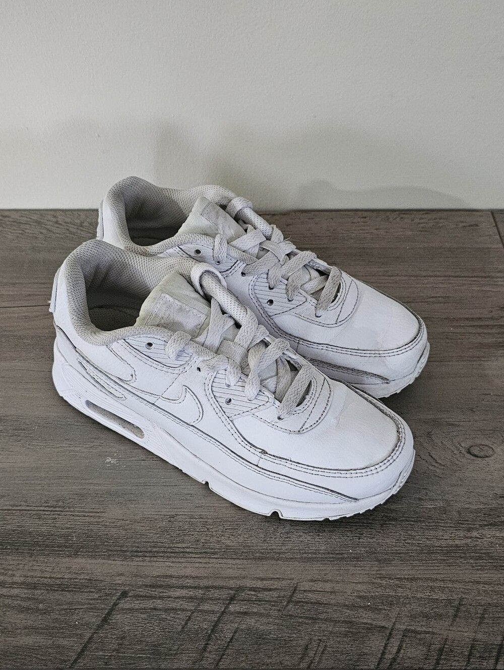 Nike Air Max 90 LTR Kids' White Athletic Sneakers Boy Girl 3